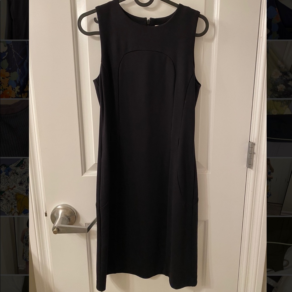 NWOT Michael Kors Sleeveless Black Dress for Work, Wedding Guest Midi Dress